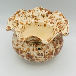 Handmade Speckled Ceramic African Violet Pot 2-Piece Self Watering Planter